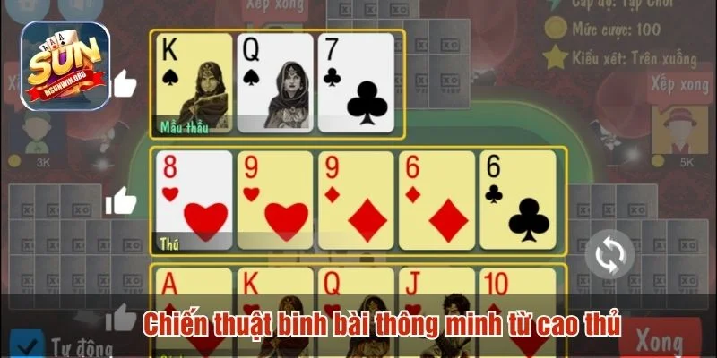 Cách xếp bài chuẩn theo từng thế bài